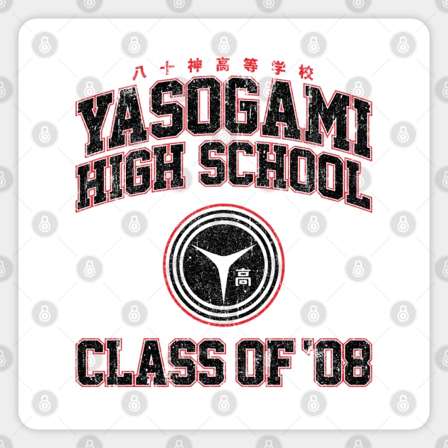 Yasogami High School Class of 08 (Variant) Magnet by huckblade